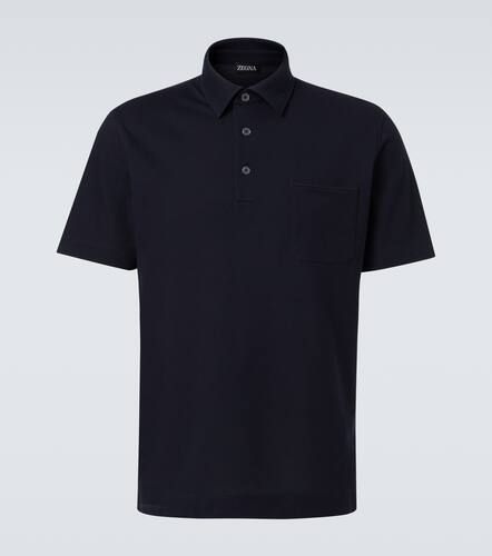 Zegna Logo cotton polo shirt - Zegna - Modalova