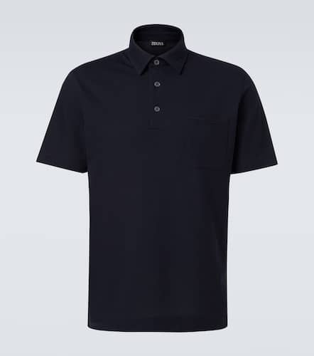 Zegna Polo de algodón con logo - Zegna - Modalova