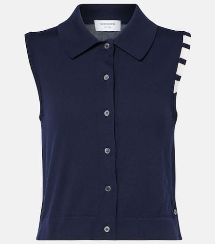 Gilet 4-Bar in jersey di cotone - Thom Browne - Modalova