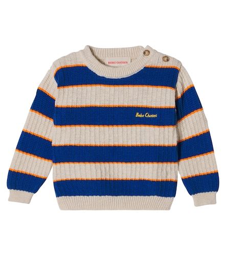 Baby - Pullover in cotone a righe - Bobo Choses - Modalova