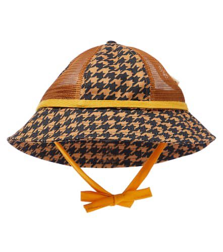 Cappello in cotone pied-de-poule e mesh - Mini Rodini - Modalova