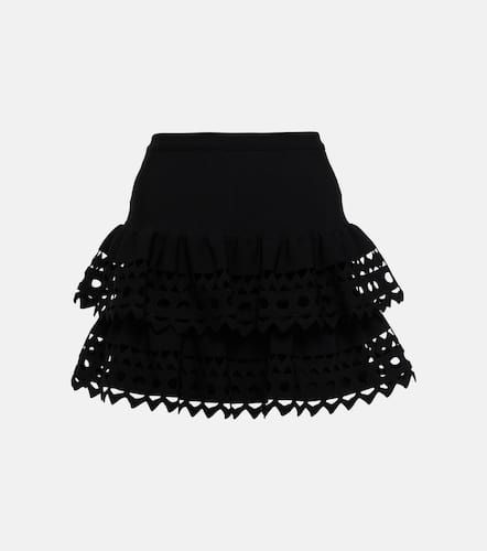 Alaïa Minifalda escalonada con Vienne - Alaia - Modalova