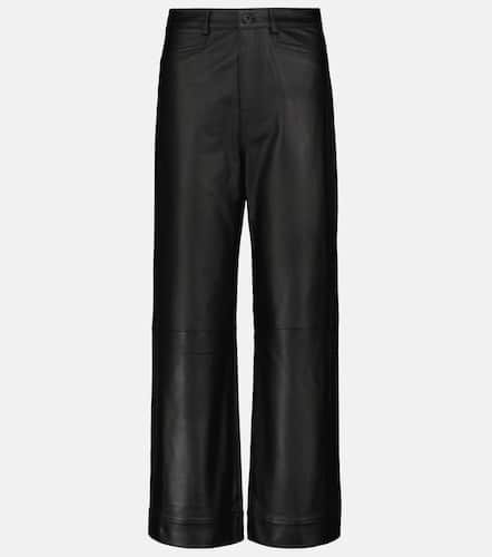 Pantalones anchos White Label de piel de tiro alto - Proenza Schouler - Modalova