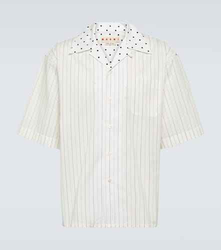 Camisa de popelín de algodón a rayas - Marni - Modalova