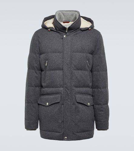 Daunenjacke aus Wollflanell - Brunello Cucinelli - Modalova