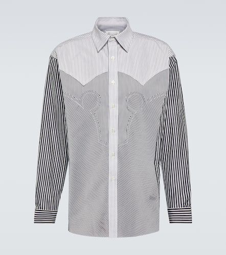 Striped cotton-blend shirt - Maison Margiela - Modalova