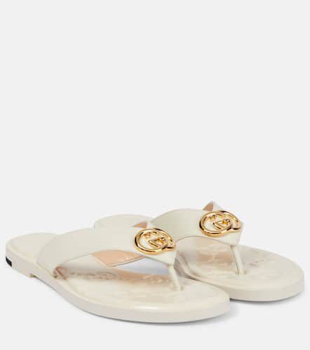 Gucci GG leather thong sandals - Gucci - Modalova