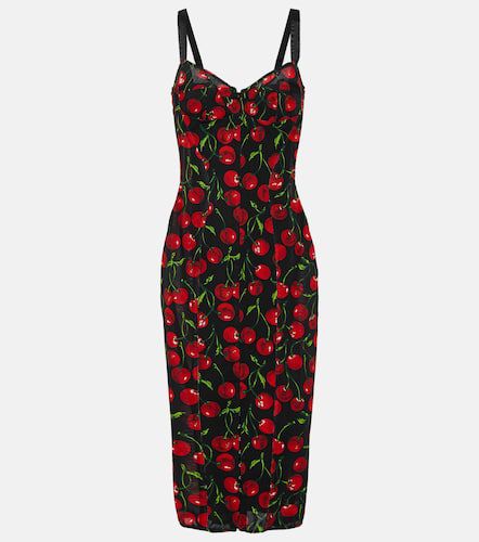 Cherry bustier midi dress - Dolce&Gabbana - Modalova