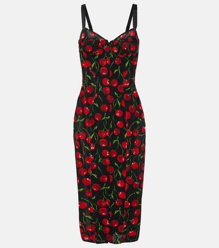 Vestido midi estampado - Dolce&Gabbana - Modalova