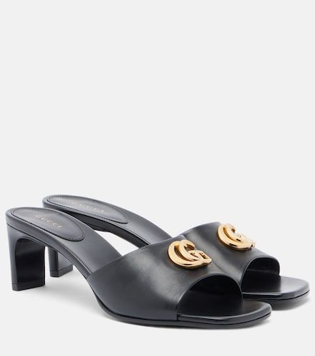 Gucci Double G leather mules - Gucci - Modalova