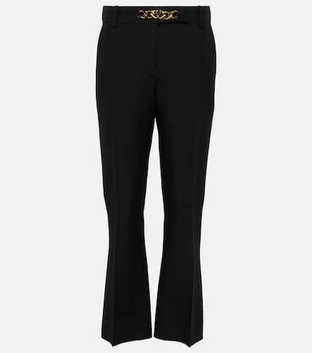 VLogo Chain wool and silk pants - Valentino - Modalova