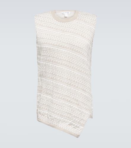Comme des GarÃ§ons Shirt Intarsia-knit wool sweater vest - Comme des Garcons Shirt - Modalova