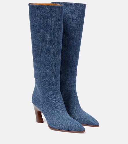 Chloé Oli denim knee-high boots - Chloe - Modalova