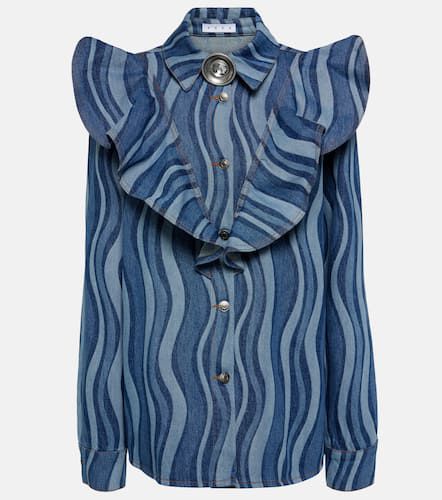 Camisa Sunray de denim con volantes - Area - Modalova