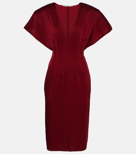 Stella McCartney Abito midi in raso - Stella McCartney - Modalova