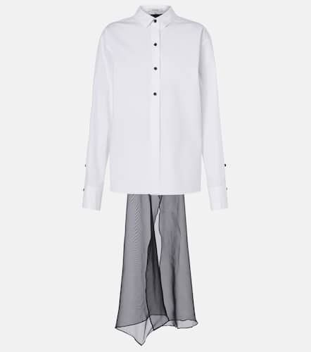 Poplin Power bow-detail cotton-blend poplin shirt - Dorothee Schumacher - Modalova