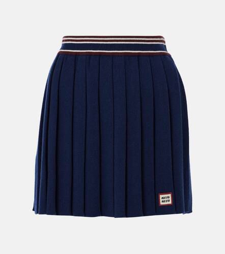 Miu Miu Wool and cashmere miniskirt - Miu Miu - Modalova