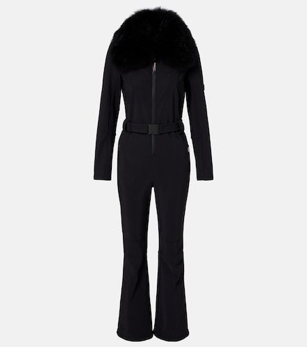Shearling-trimmed belted ski suit - Yves Salomon - Modalova