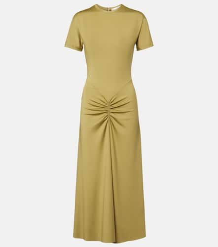 Vestido camisero de jersey fruncido - Victoria Beckham - Modalova