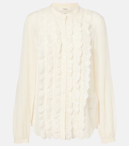 ChloÃ© Ruffled silk georgette shirt - Chloe - Modalova