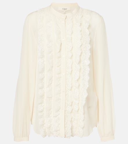 ChloÃ© Ruffled silk georgette shirt - Chloe - Modalova