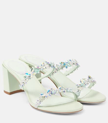 Embellished satin mules - Rene Caovilla - Modalova