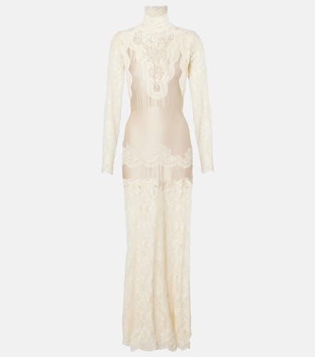 Rabanne Lace-trimmed maxi dress - Rabanne - Modalova