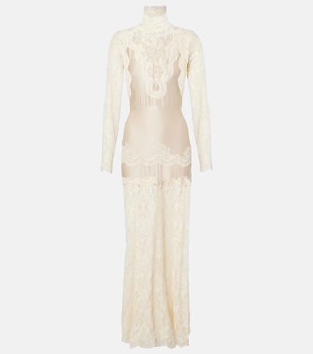 Rabanne Lace-trimmed maxi dress - Rabanne - Modalova