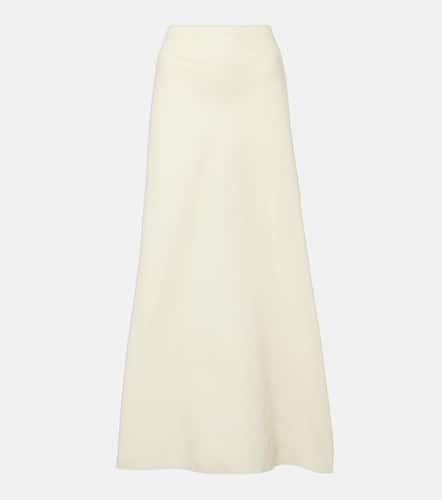 Mauva silk and cotton organza maxi skirt - Khaite - Modalova