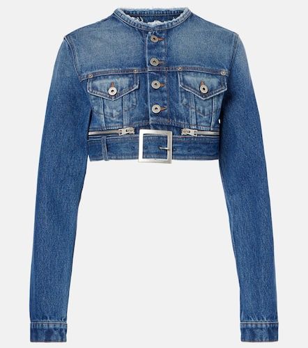 Cropped denim jacket - Jean Paul Gaultier - Modalova