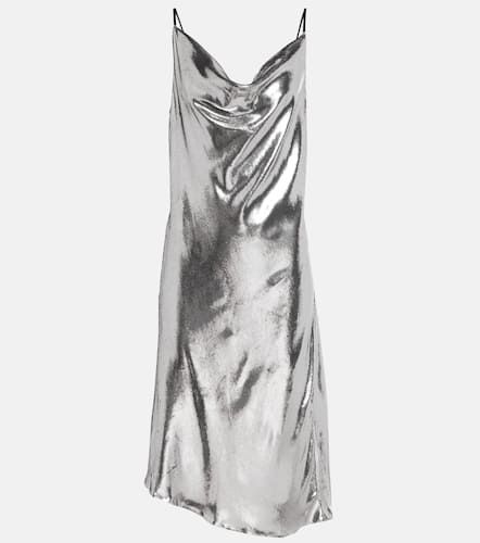 Alena metallic velvet slip dress - Petar Petrov - Modalova