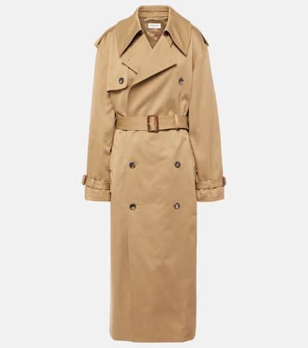 Trench in gabardine di cotone - Saint Laurent - Modalova