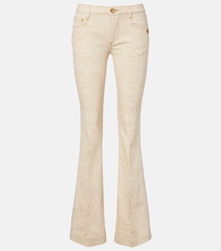 Snake-print flared jeans - Roberto Cavalli - Modalova