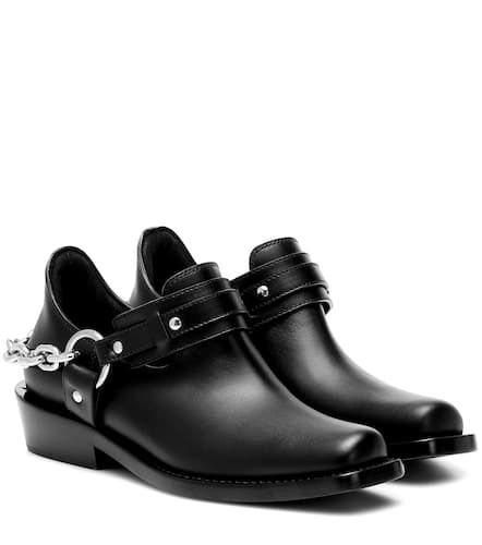 Rabanne Moto leather ankle boots - Rabanne - Modalova