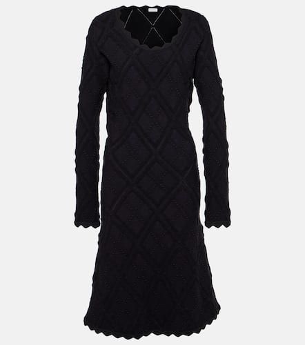Scalloped wool-blend midi dress - Burberry - Modalova