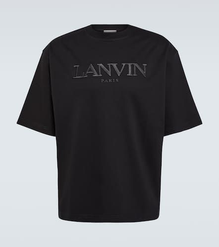 Logo embroidered cotton T-shirt - Lanvin - Modalova