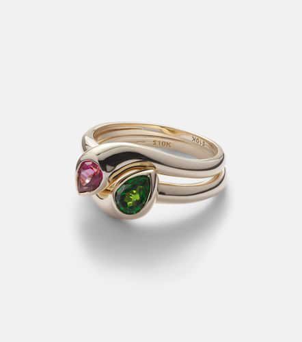 Anello Perfect Pair in 10kt con cromo diopside e topazio - Stone and Strand - Modalova