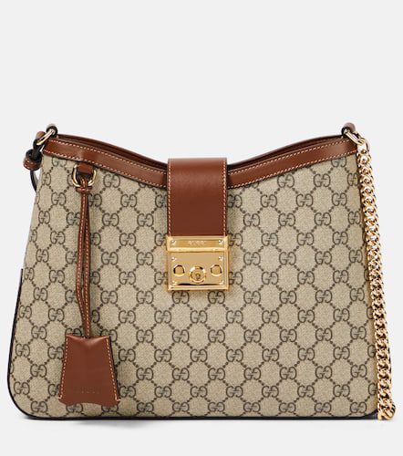 Borsa a spalla Padlock Medium in canvas GG - Gucci - Modalova