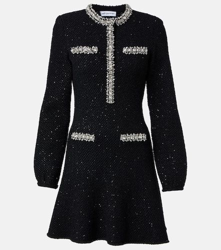 Sequined cotton and wool-blend minidress - Self-Portrait - Modalova