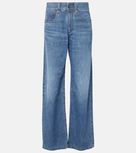 Jeans rectos de tiro medio - Brunello Cucinelli - Modalova