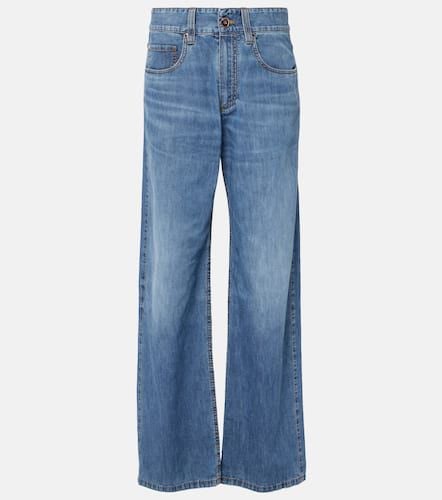 Jeans rectos de tiro medio - Brunello Cucinelli - Modalova