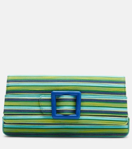 Clutch Maygot Small a rayas - Manolo Blahnik - Modalova