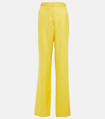 Straight wool, silk and linen pants - Gabriela Hearst - Modalova