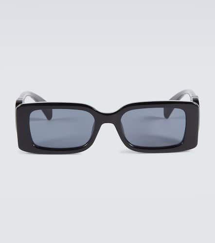 Gucci Logo rectangular sunglasses - Gucci - Modalova