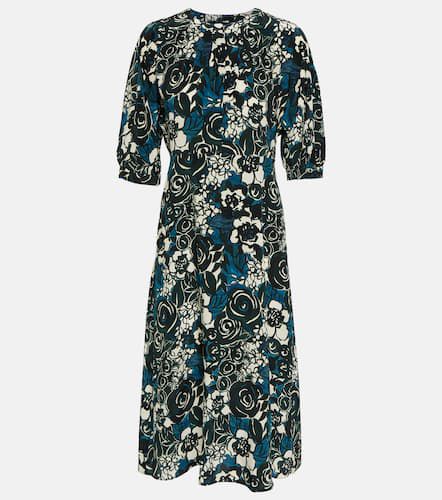 Bronzo floral silk crêpe midi dress - 'S Max Mara - Modalova