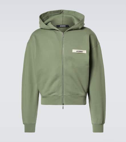 Le Hoodie Gros Grain Zippé cotton hoodie - Jacquemus - Modalova