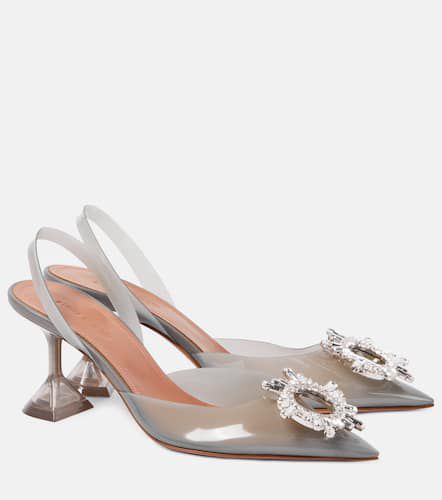 Begum Glass 70 PVC slingback pumps - Amina Muaddi - Modalova