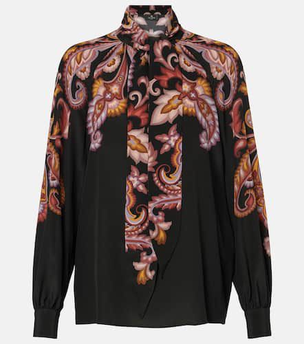 Blusa in seta paisley con fiocco - Etro - Modalova