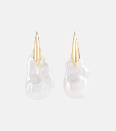 Ohrringe aus 18kt Gelbgold mit Perlen - Bottega Veneta - Modalova