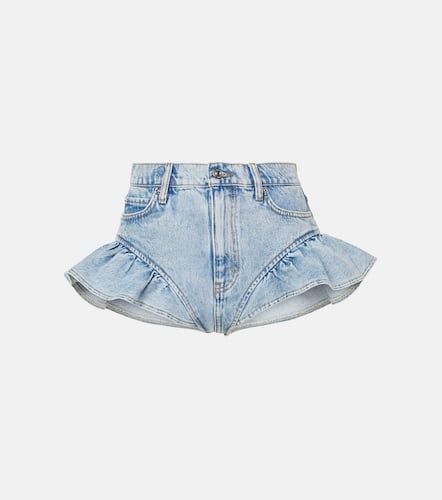 Shorts Ruffle Bloomer en denim - Frame - Modalova